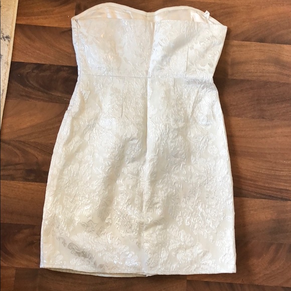 Strapless White Formal Dress - Picture 2 of 2